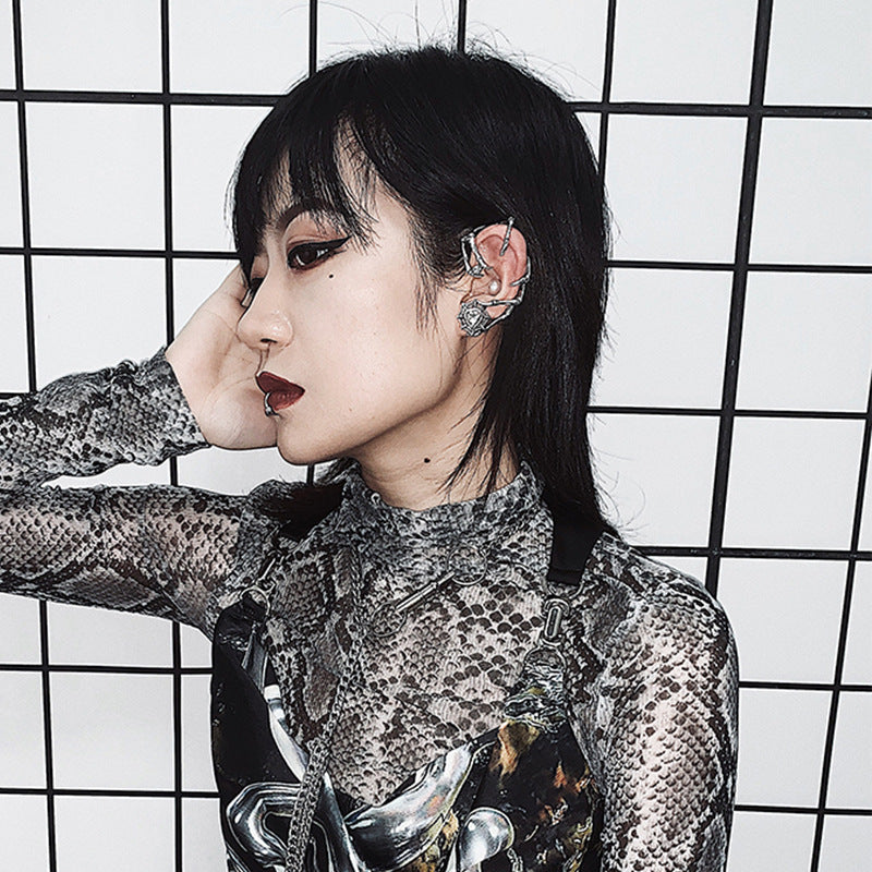 Pendientes de metal de Punk Diablo al por mayor